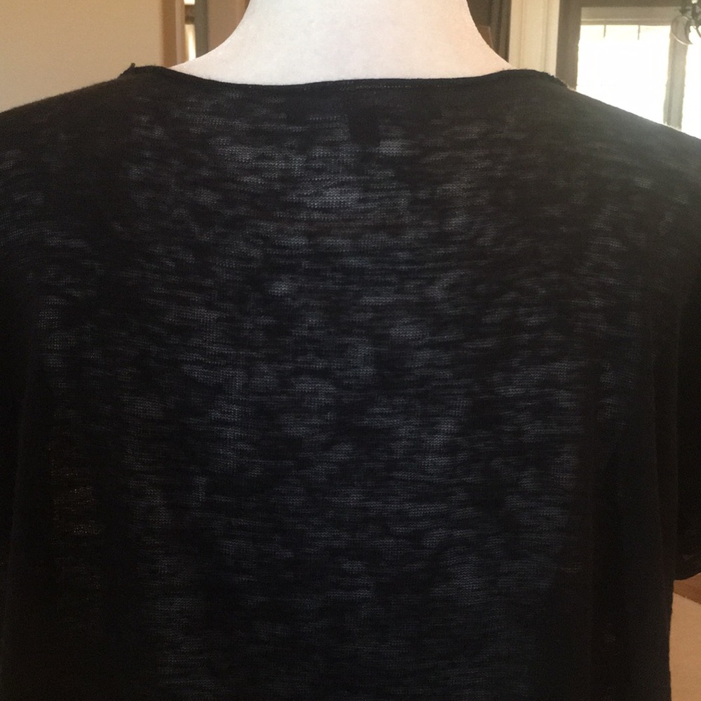 One Clothing Los Angeles Sheer V-Neck Top - Picture 10 of 12